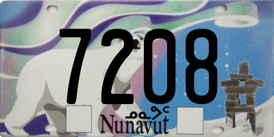 NU license plate 7208