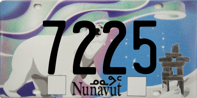 NU license plate 7225