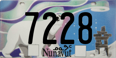 NU license plate 7228