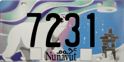 NU license plate 7231