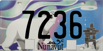 NU license plate 7236