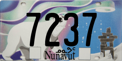 NU license plate 7237