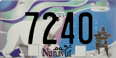 NU license plate 7240