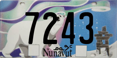 NU license plate 7243