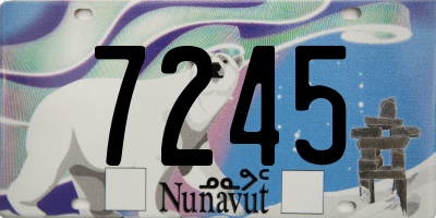 NU license plate 7245