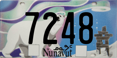 NU license plate 7248