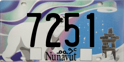 NU license plate 7251