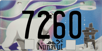 NU license plate 7260