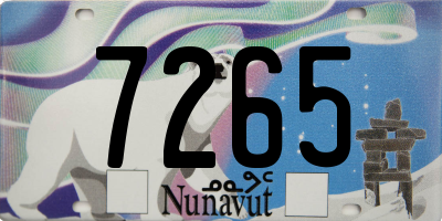 NU license plate 7265