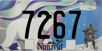 NU license plate 7267