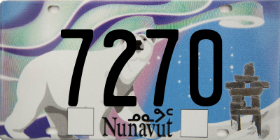 NU license plate 7270