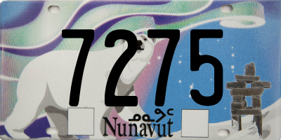 NU license plate 7275