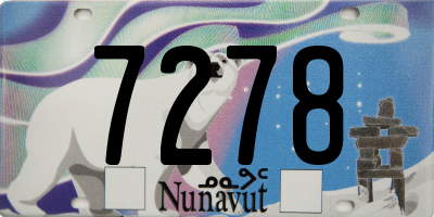 NU license plate 7278