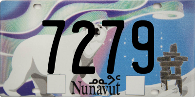 NU license plate 7279