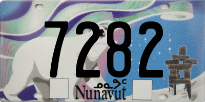 NU license plate 7282