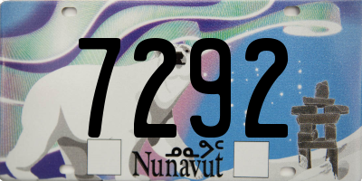 NU license plate 7292