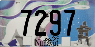 NU license plate 7297