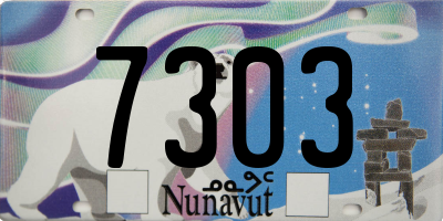 NU license plate 7303