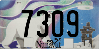 NU license plate 7309