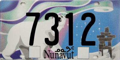 NU license plate 7312