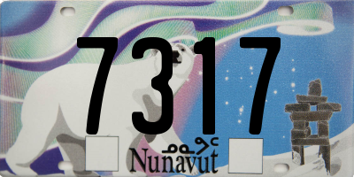 NU license plate 7317