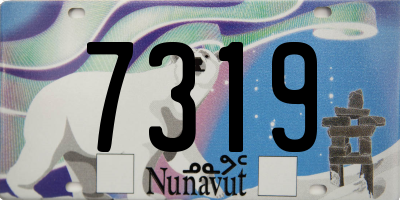 NU license plate 7319