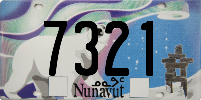 NU license plate 7321