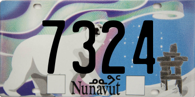 NU license plate 7324