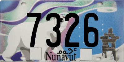 NU license plate 7326