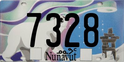 NU license plate 7328