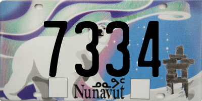 NU license plate 7334