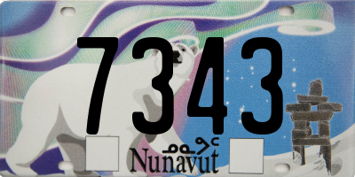 NU license plate 7343