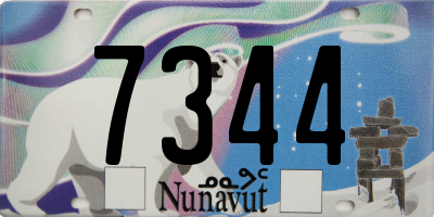 NU license plate 7344