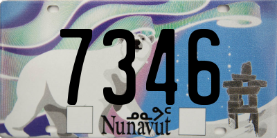 NU license plate 7346