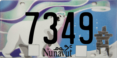 NU license plate 7349