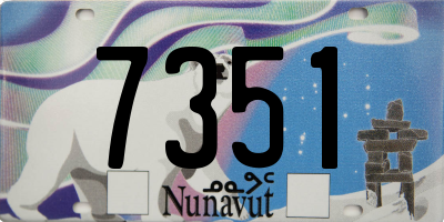 NU license plate 7351