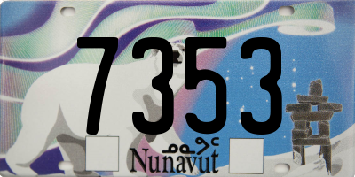 NU license plate 7353