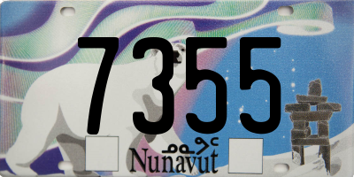 NU license plate 7355