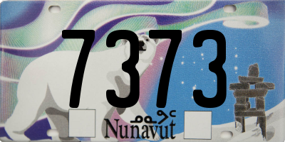 NU license plate 7373