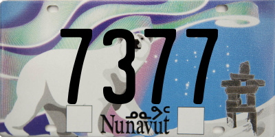 NU license plate 7377