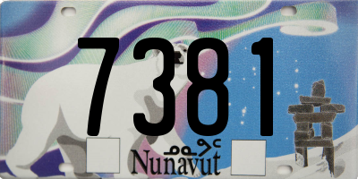 NU license plate 7381