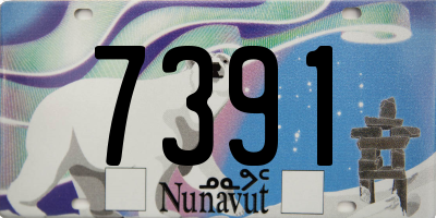 NU license plate 7391