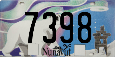 NU license plate 7398