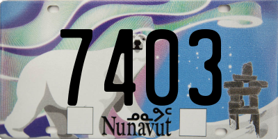 NU license plate 7403