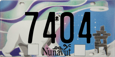 NU license plate 7404