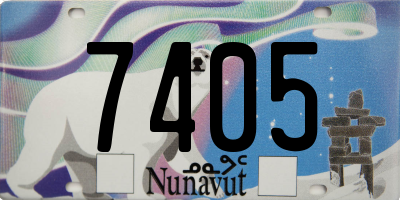 NU license plate 7405