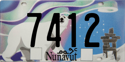 NU license plate 7412