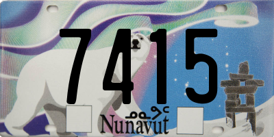 NU license plate 7415