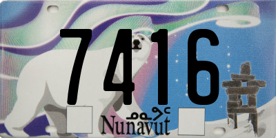 NU license plate 7416