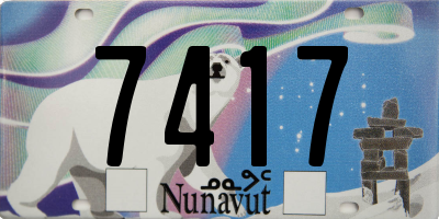 NU license plate 7417